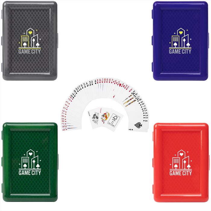 TH80059 Playing Cards In Recycled Case With Custom Imprint